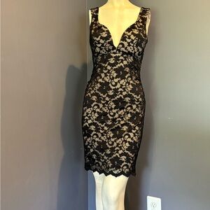 Black Lace Sleeveless Dress